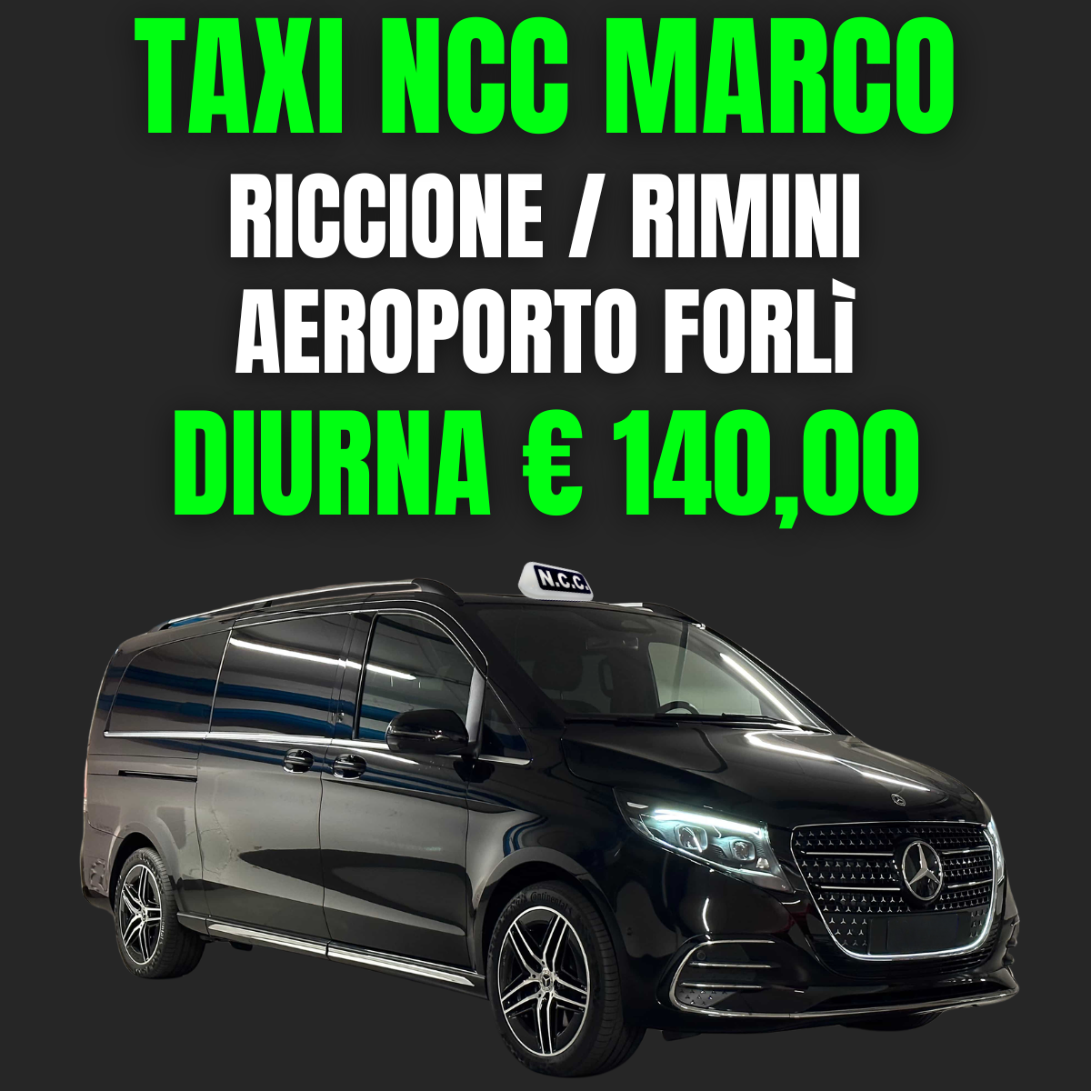 RICCIONE/RIMINI - AEROPORTO FORLÌ (DIURNA)