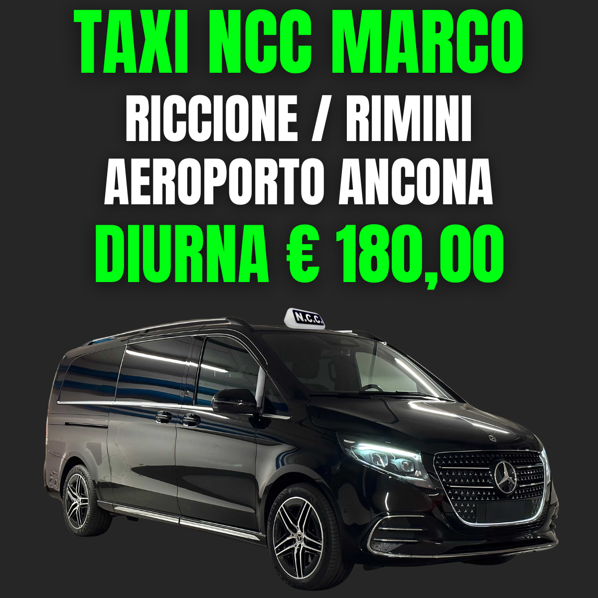 RICCIONE/RIMINI - AEROPORTO ANCONA (DIURNA)